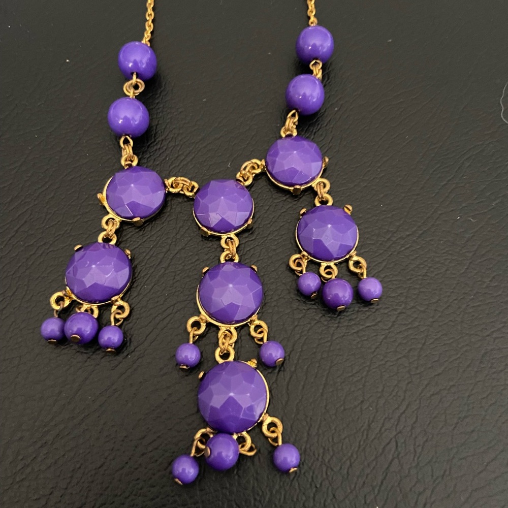 Purple and Gold Necklace